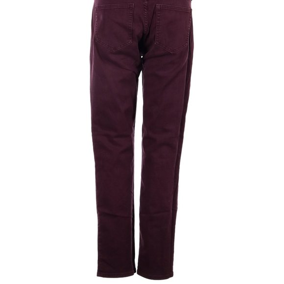 Gap Jeans Maroon Purple Straight Leg Cut Mid Rise Waist Sz 26 #155 - Picture 4 of 4